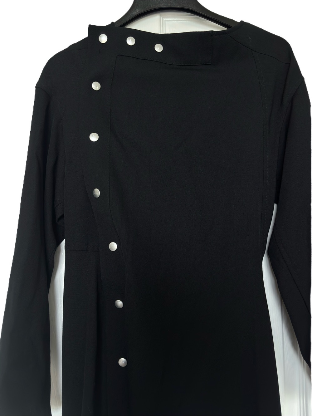 Yohji Yamamoto Vintage Black Convertible Long Coat Maxi Dress NWT Size Small - Picture 6 of 16